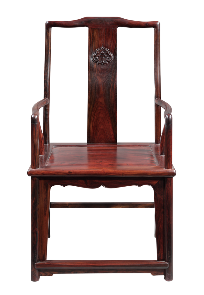 雕如意頭高扶手椅