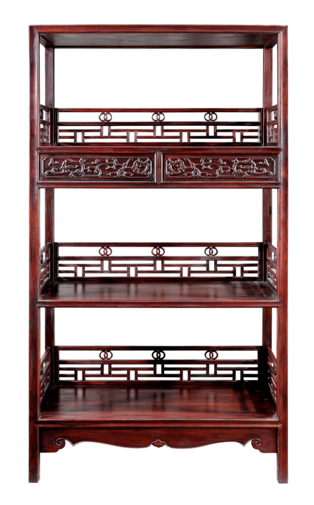 攢接品字欄桿加卡子花架格